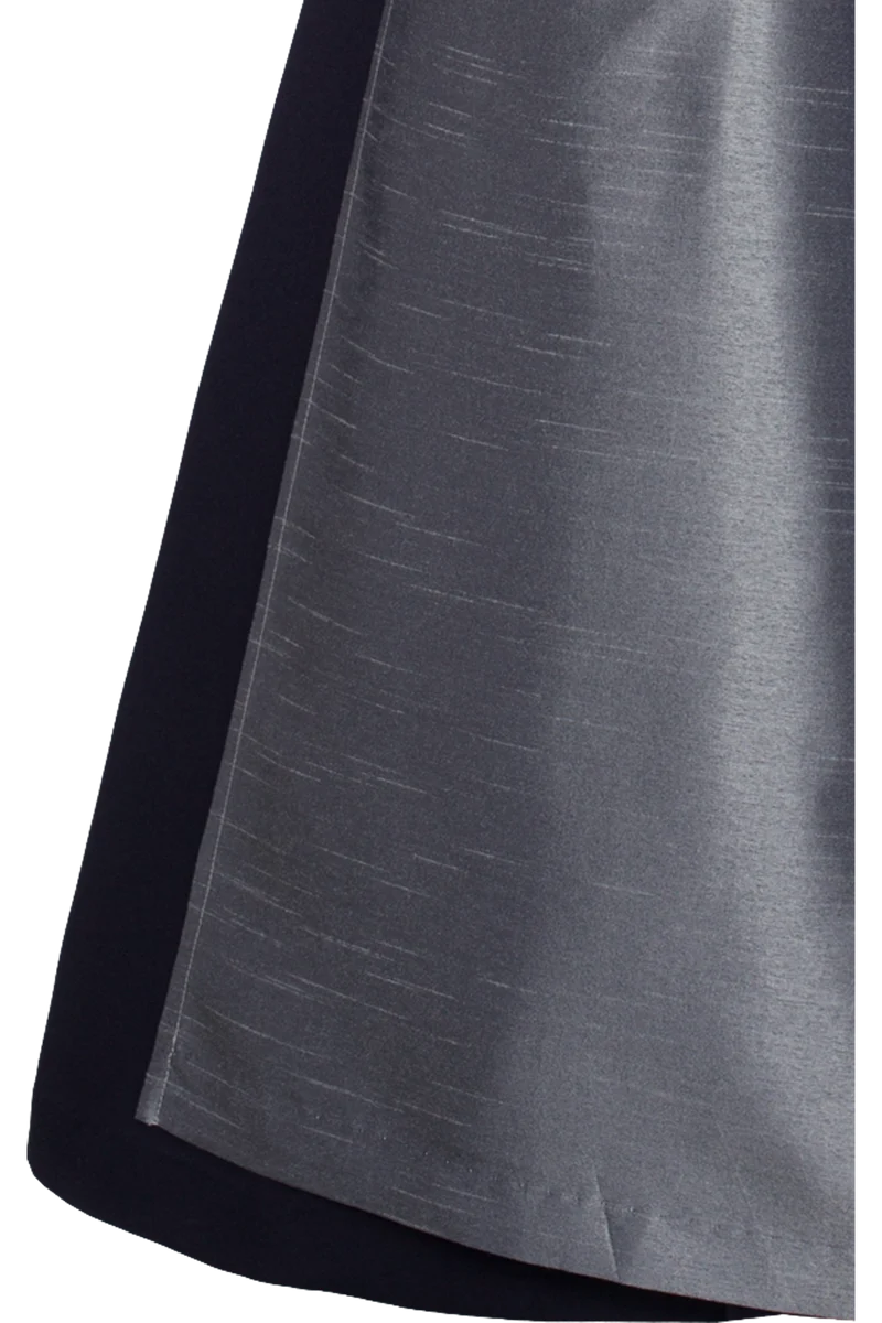 Langes Dirndl mit Herz-und Blumenjacquardmuster - blau