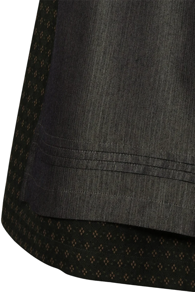 Midi-Dirndl gemustert mit Unterrock Ehrwald 75cm - tanne