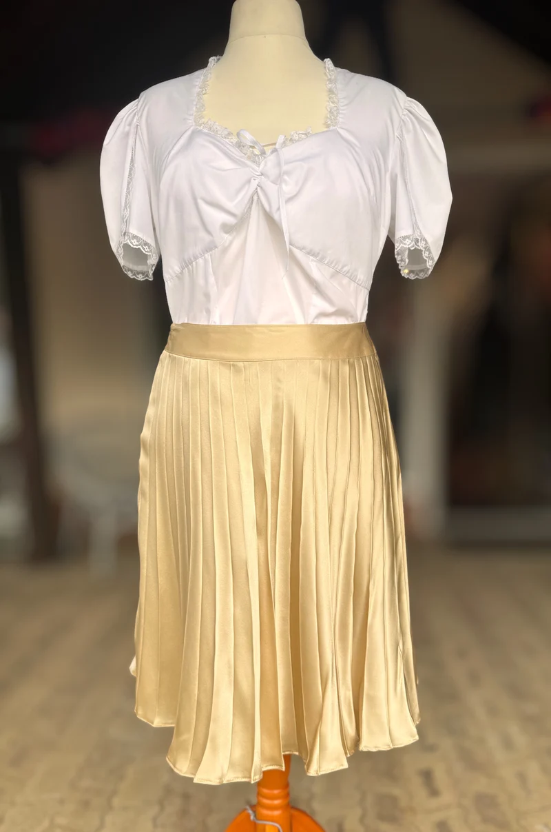 Tian von Tastique Dirndl, 4-Teiler Mieder, Rock, Schürze, Gr. 44 Unikat