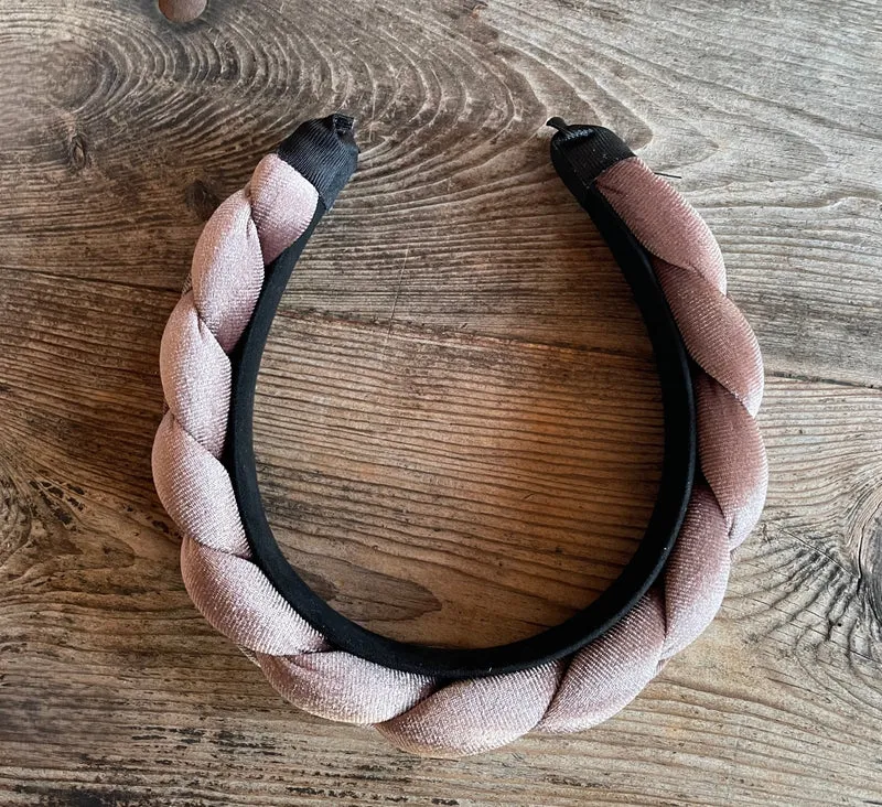 Dirndl Haarreifen Samt, bordeaux, schwarz, glitzer, rosé