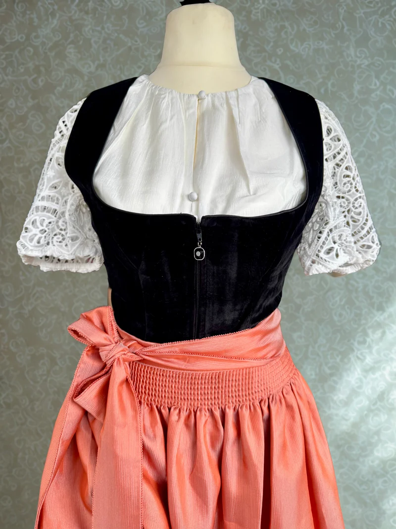 Dirndl Krüger Collections, Jacinta, 70 cm, Samt, schwarz