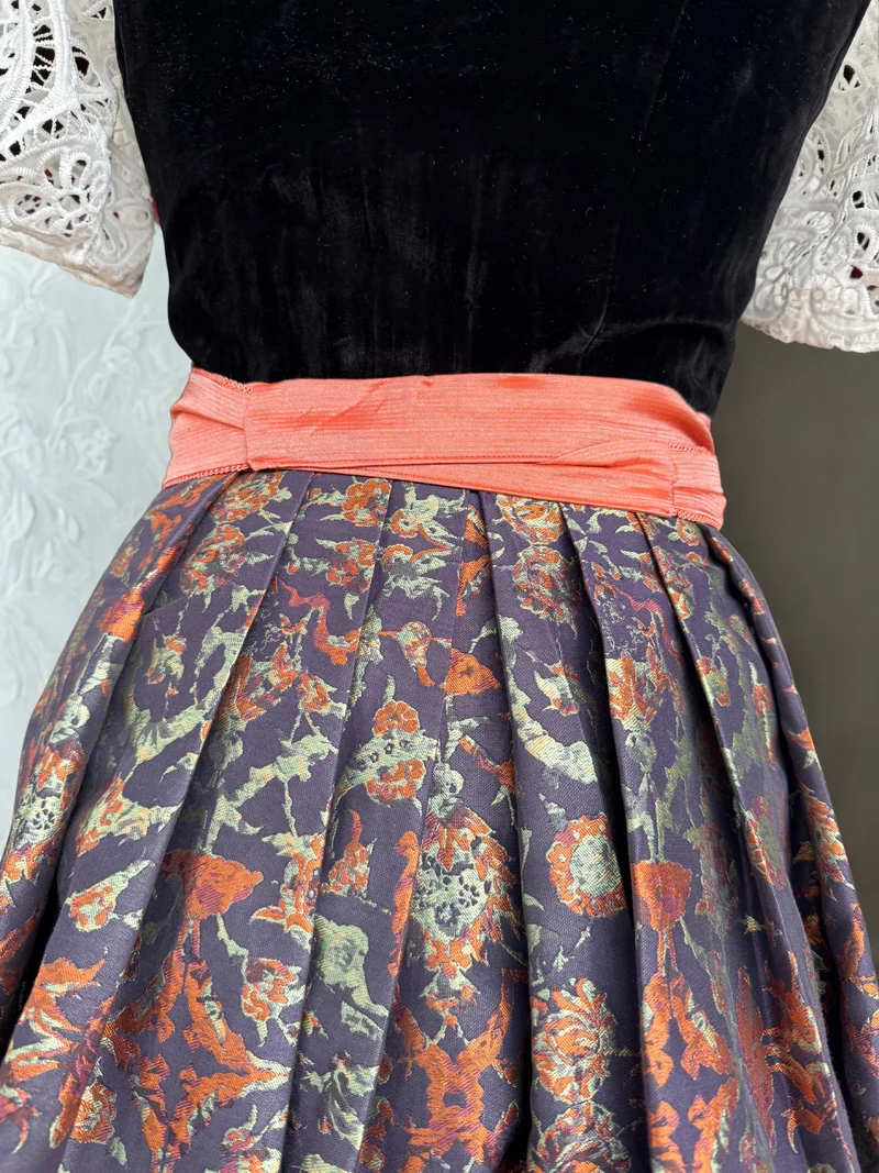 Dirndl Krüger Collections, Jacinta, 70 cm, Samt, schwarz