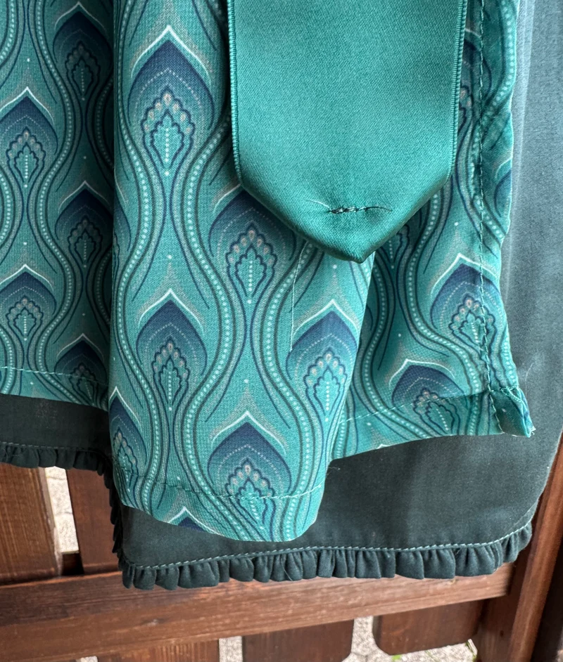 Dirndl Alpenfee, Rona, Petrol, Corddirndl, Midi 70 cm