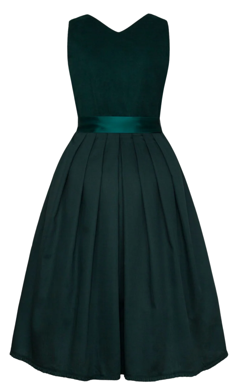 Dirndl Alpenfee, Rona, Petrol, Corddirndl, Midi 70 cm