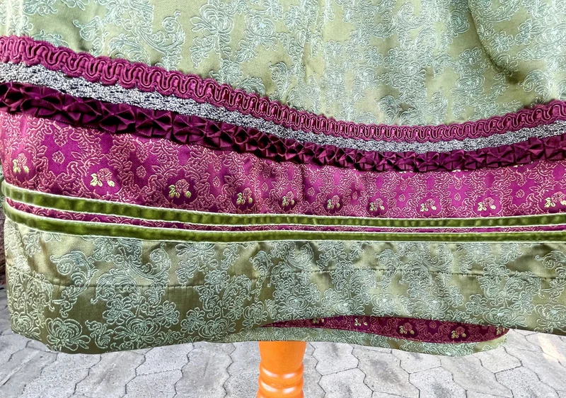 Dirndl Krüger Madl, Helmina, Midi 60 cm, Rost, Grün, Gr. 42