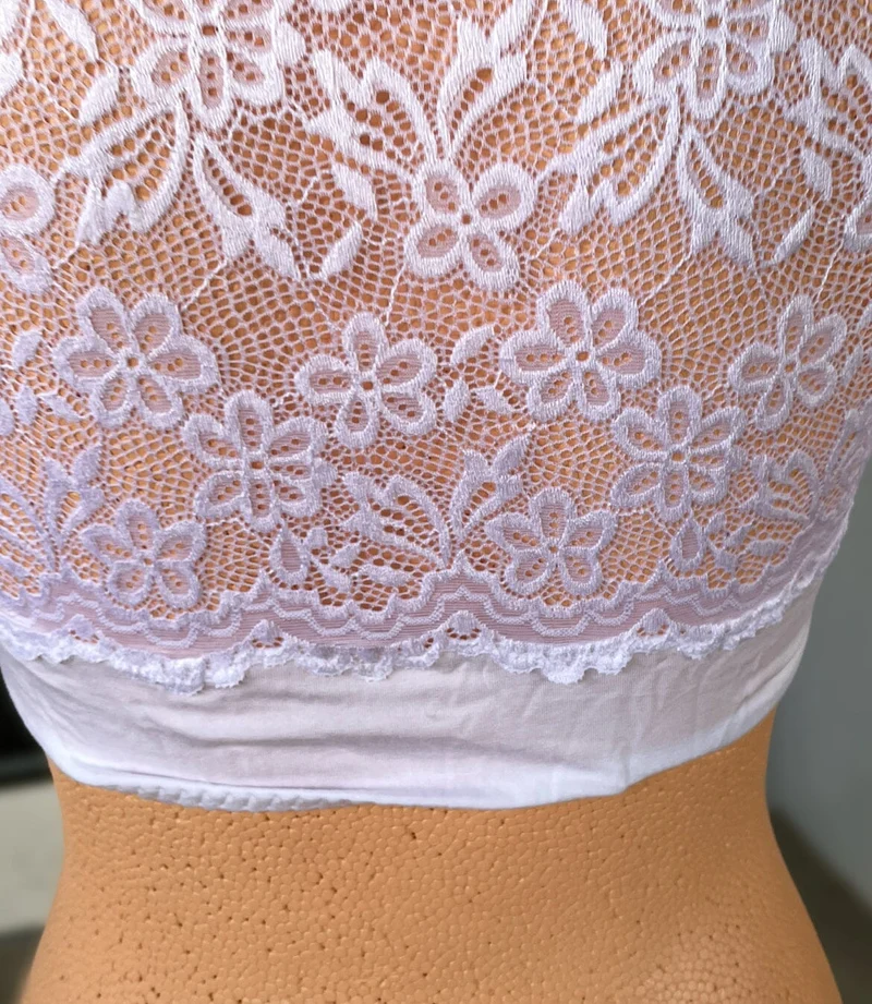 Dirndlbluse Nina von C., Andrea, Spitze, weiß, halbarm, Zugband