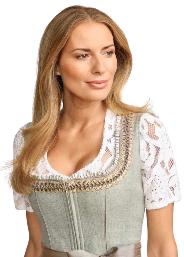 Dirndlbluse Krüger Collection, Liyana, Spitze, ecru