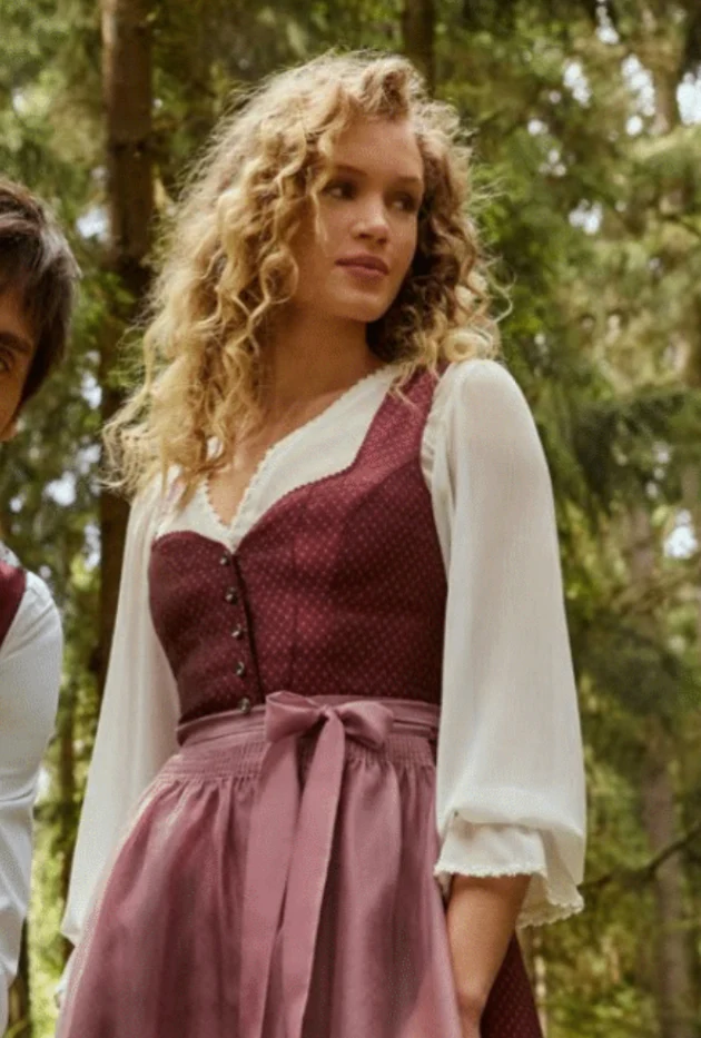 Dirndlbluse, Spieth & Wensky, offwhite, Filomena, langarm, Große Größen, Gr. 54