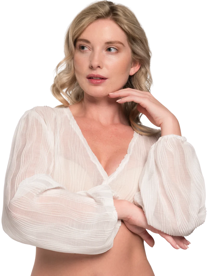 Dirndlbluse, Spieth & Wensky, Gesche, offwhite, langarm, große Größen