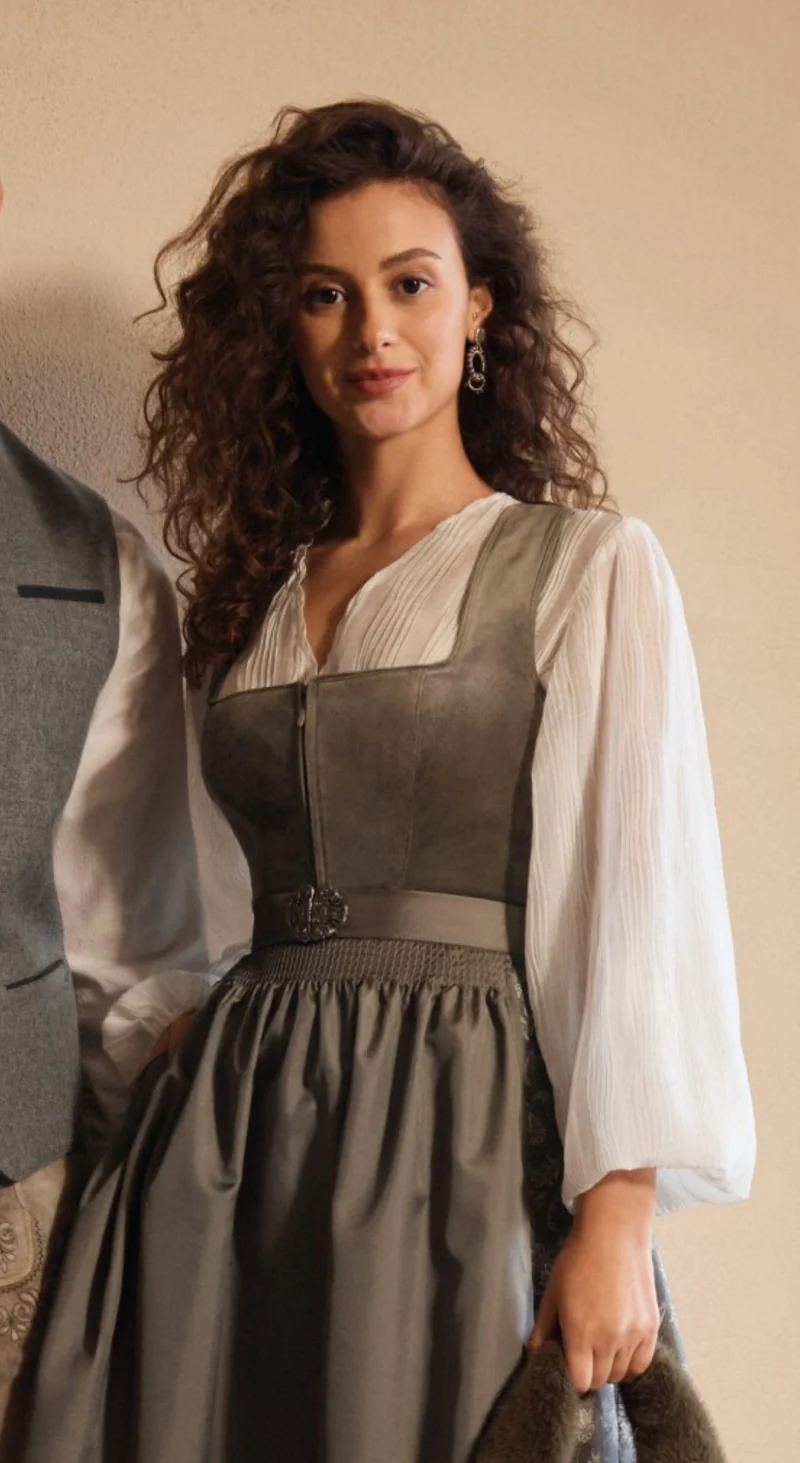 Dirndlbluse, Spieth & Wensky, Gesche, offwhite, langarm, große Größen