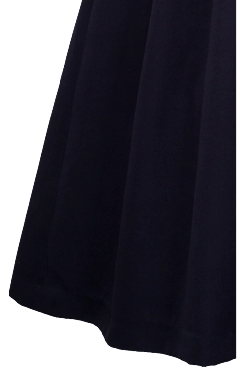 Langes Jacquarddirndl mit Taftschürze - blau