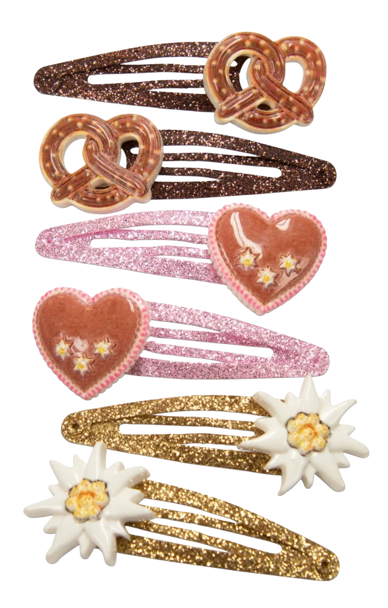 Haarschmuck, Haarspangen 6er Set, Breze, Edelweiß