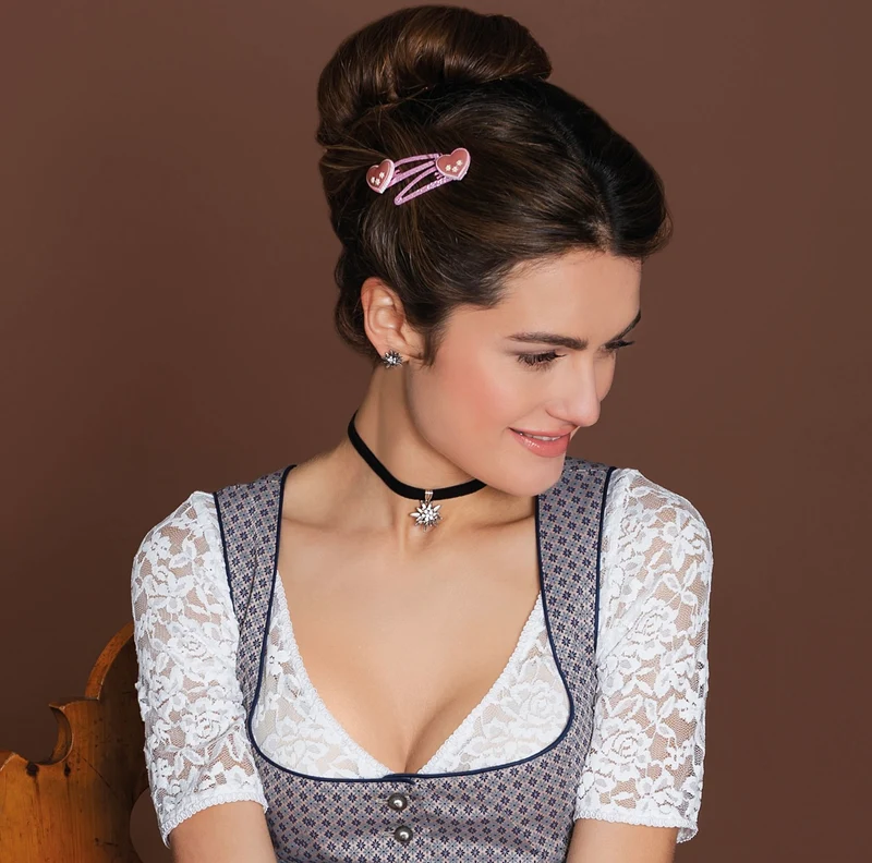 Haarschmuck, Haarspangen 6er Set, Breze, Edelweiß