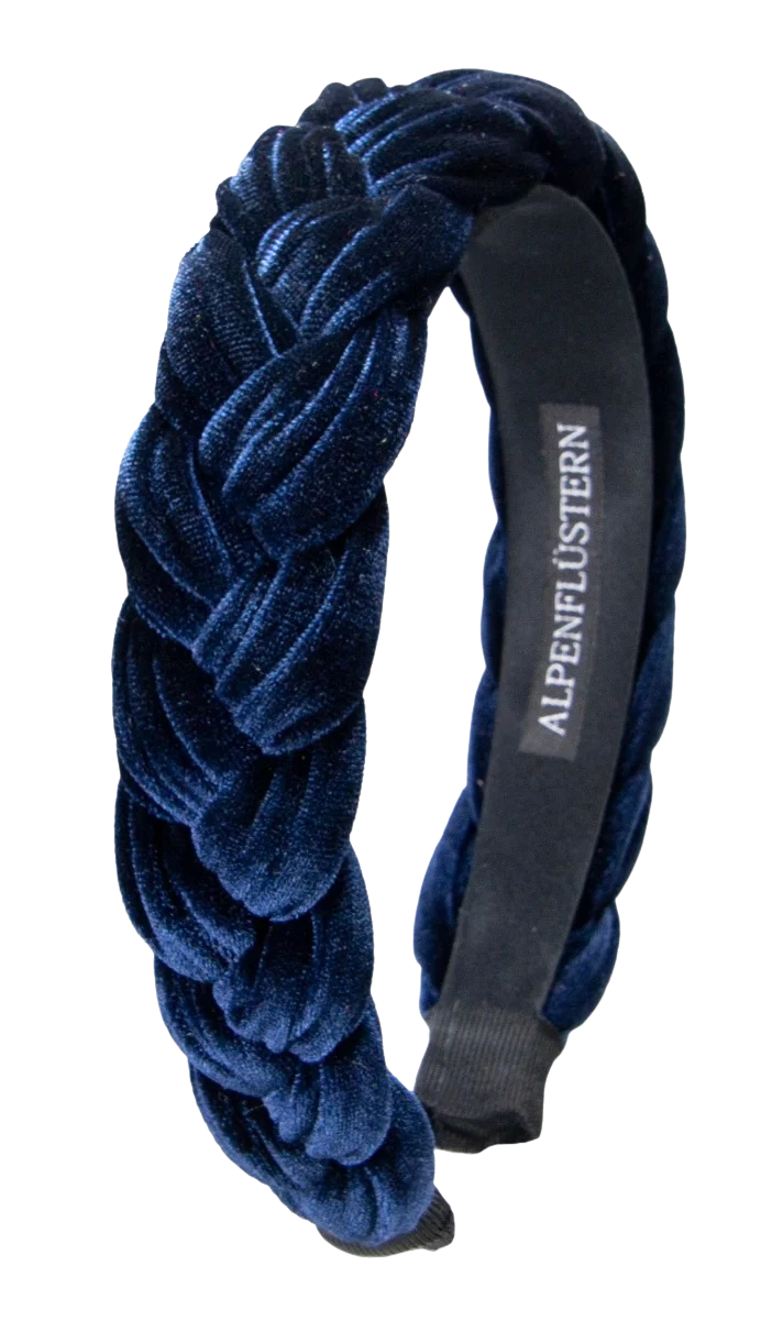 Haarschmuck, Haarreifen Samt blau, bordeaux, grau, pink, petrol