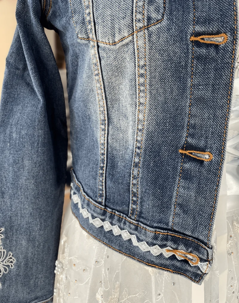 Trachten Jacke, Hangowear, Abby, Jeansjacke