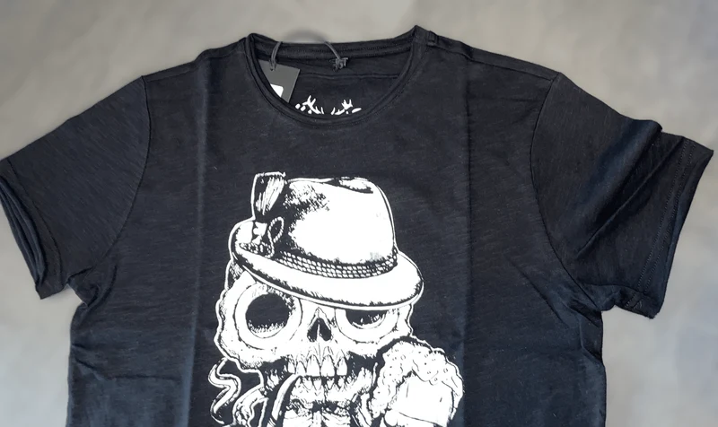 Herrenshirt, Trachten Shirt, HangOwear, Andy, Schwarz, Bier