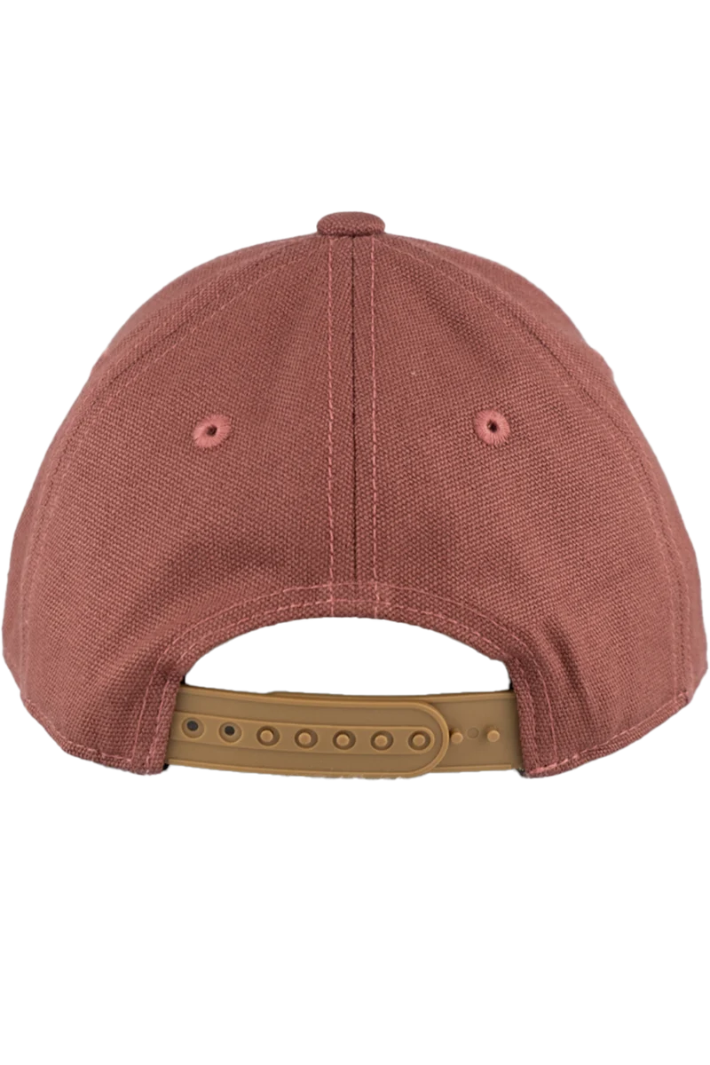 Kinder Snapback-Cap mit hochwertiger Pferdestickerei - rostrot