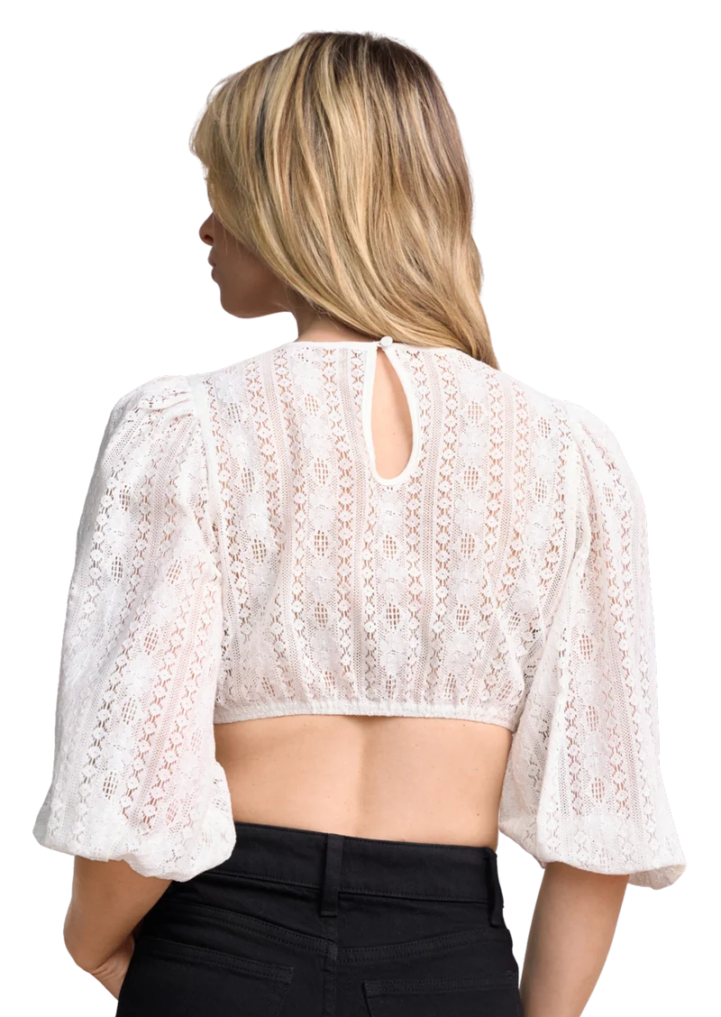 Dirndlbluse Krüger Madl, Inara, hochgeschlossen, Spitze