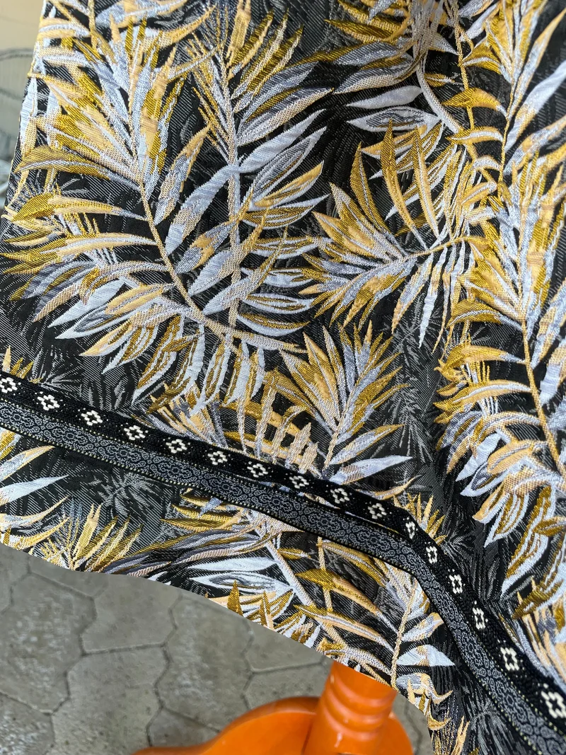 Trachten Rock Midi, Judika, schwarz, silber, gelb Krüger Collections