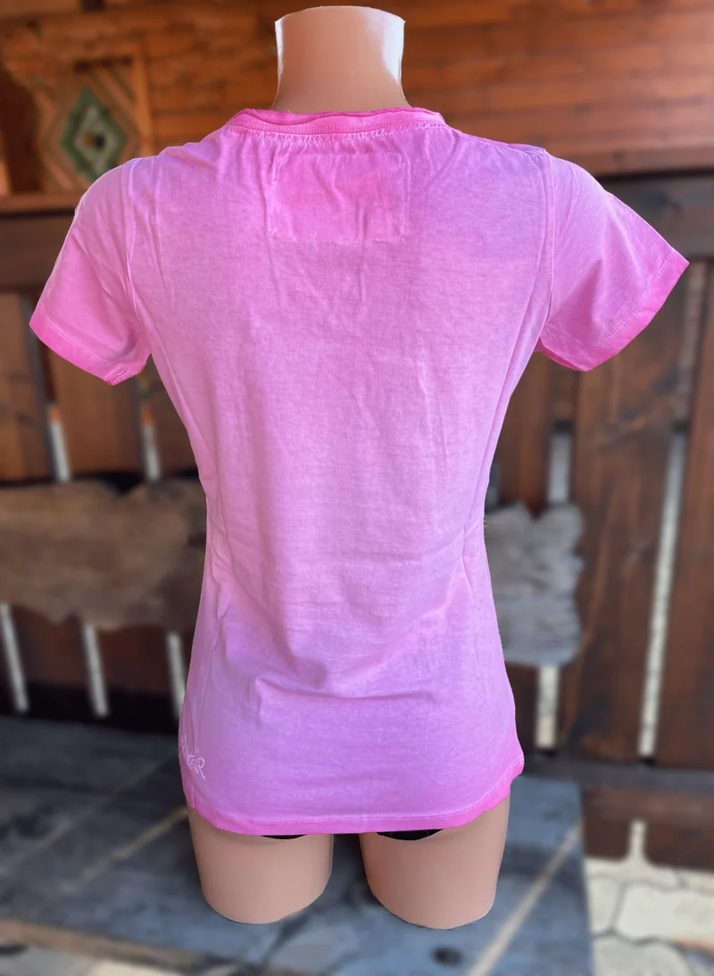 Trachtenshirt, HangOwear, Anni, rot, pink, Herz