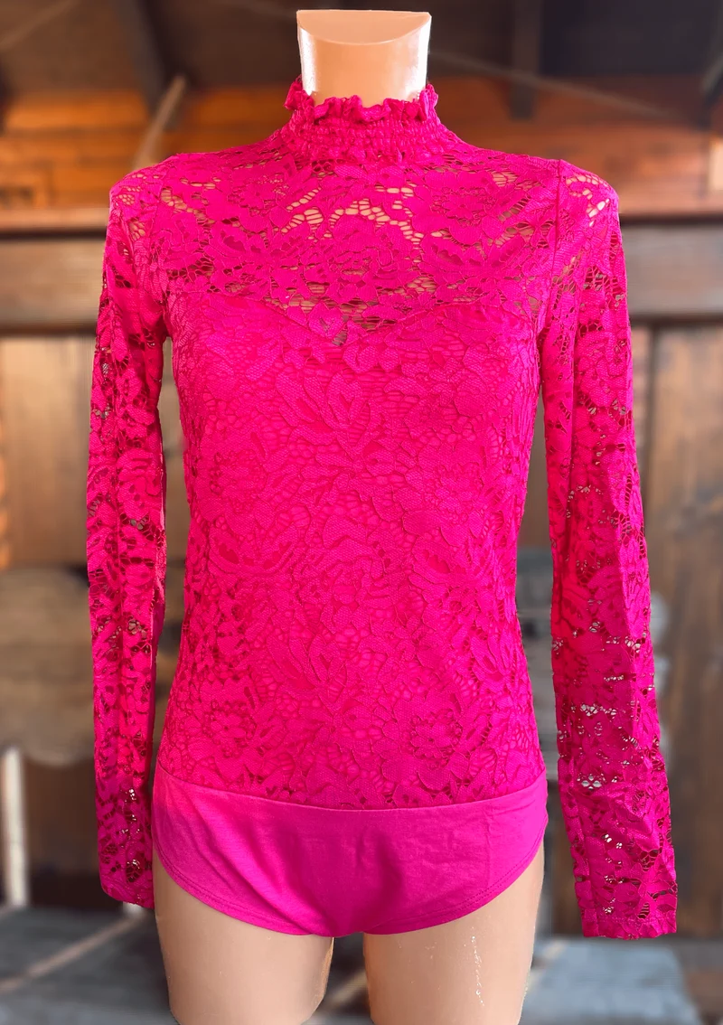 Trachtenbluse, Blusenbody, HangOwear, Filiz pink