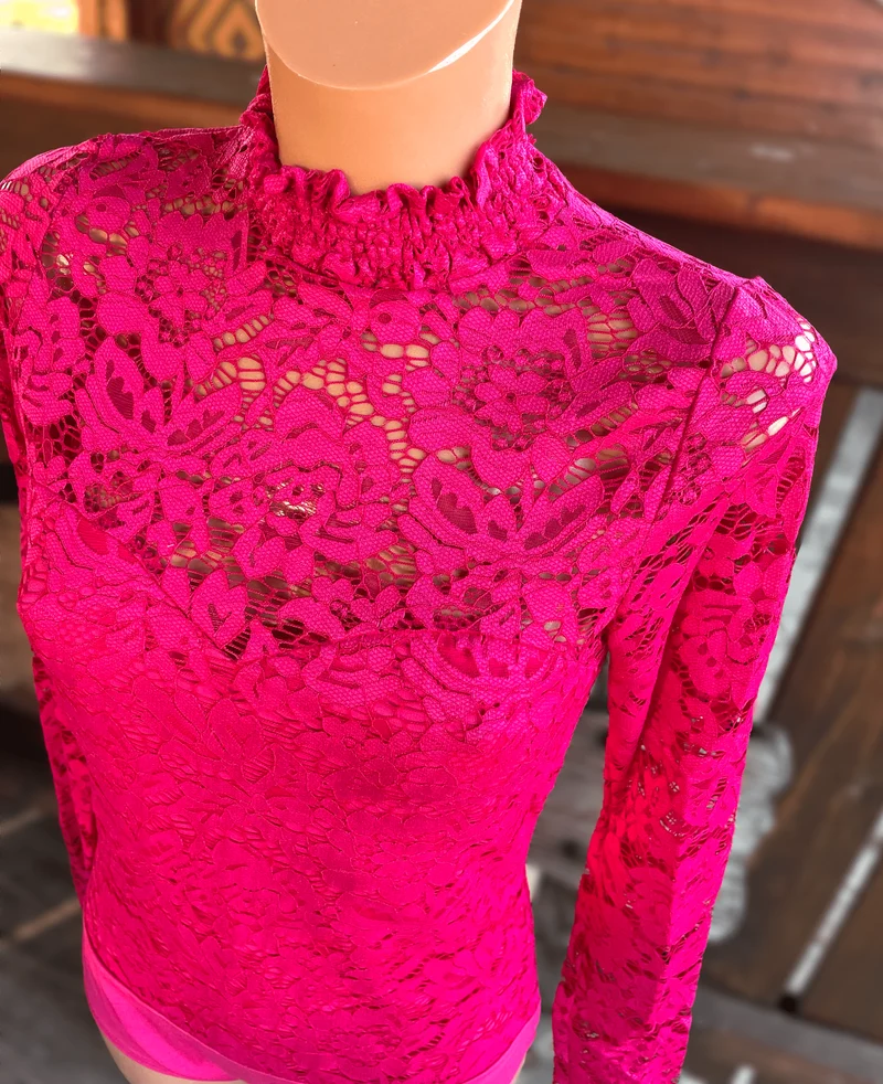 Trachtenbluse, Blusenbody, HangOwear, Filiz pink