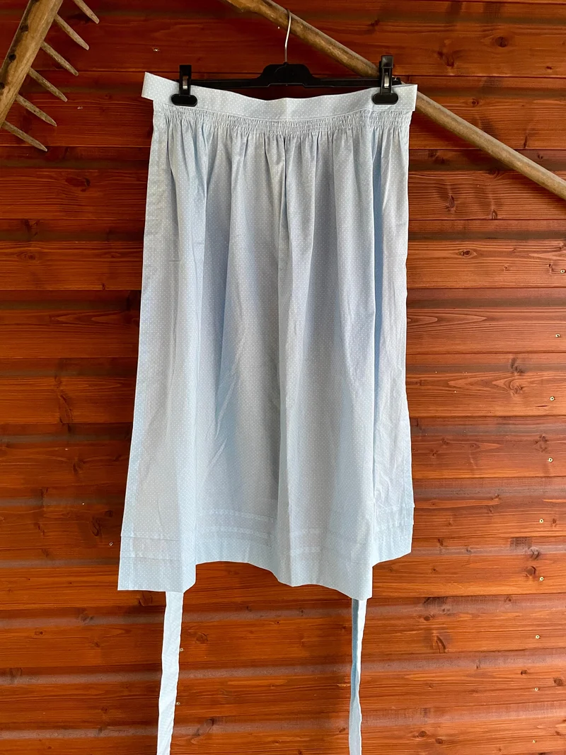 Dirndlschürze, Schürze, hellblau, Gr. 3, für 90er 95er
