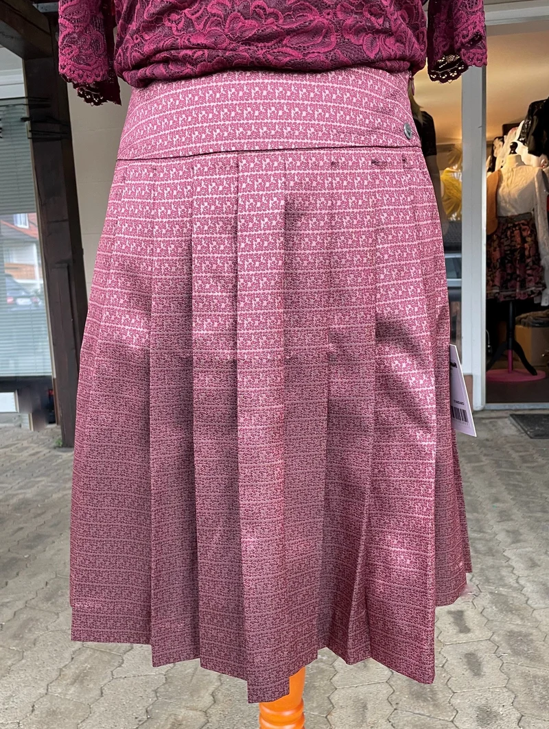Trachten Rock Midi 60 cm, Alicia, dunkelrot, Spieth & Wensky