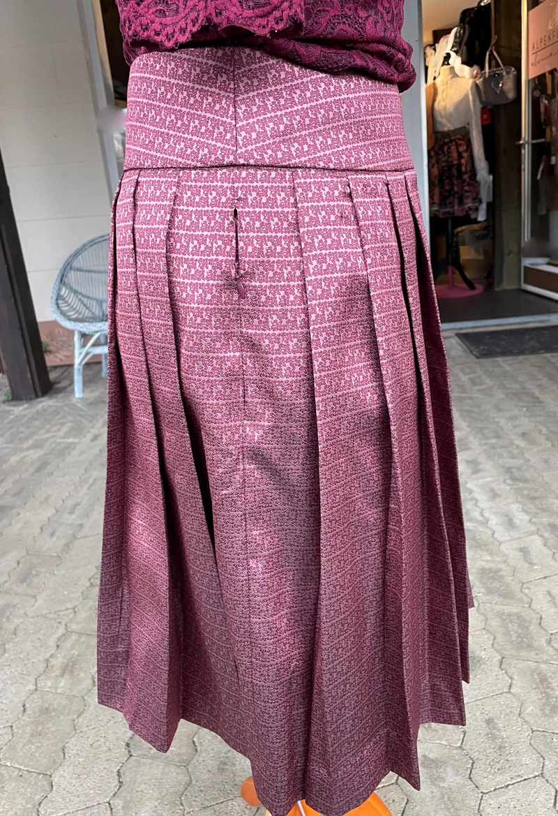 Trachten Rock Midi 60 cm, Alicia, dunkelrot, Spieth & Wensky