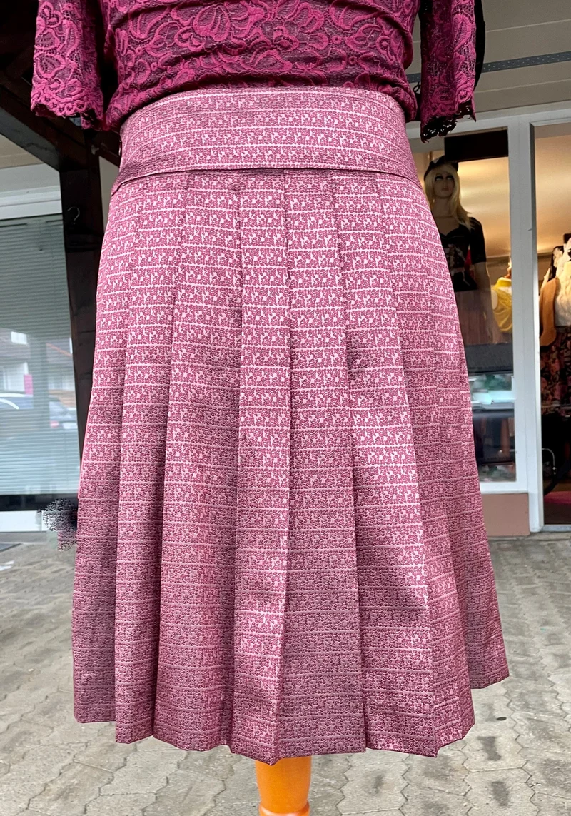 Trachten Rock Midi 60 cm, Alicia, dunkelrot, Spieth & Wensky