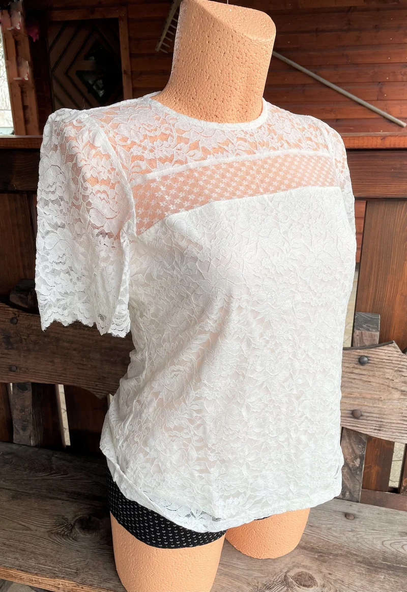 Trachtenbluse, Spieth & Wensky, Alina, Spitze, offwhite