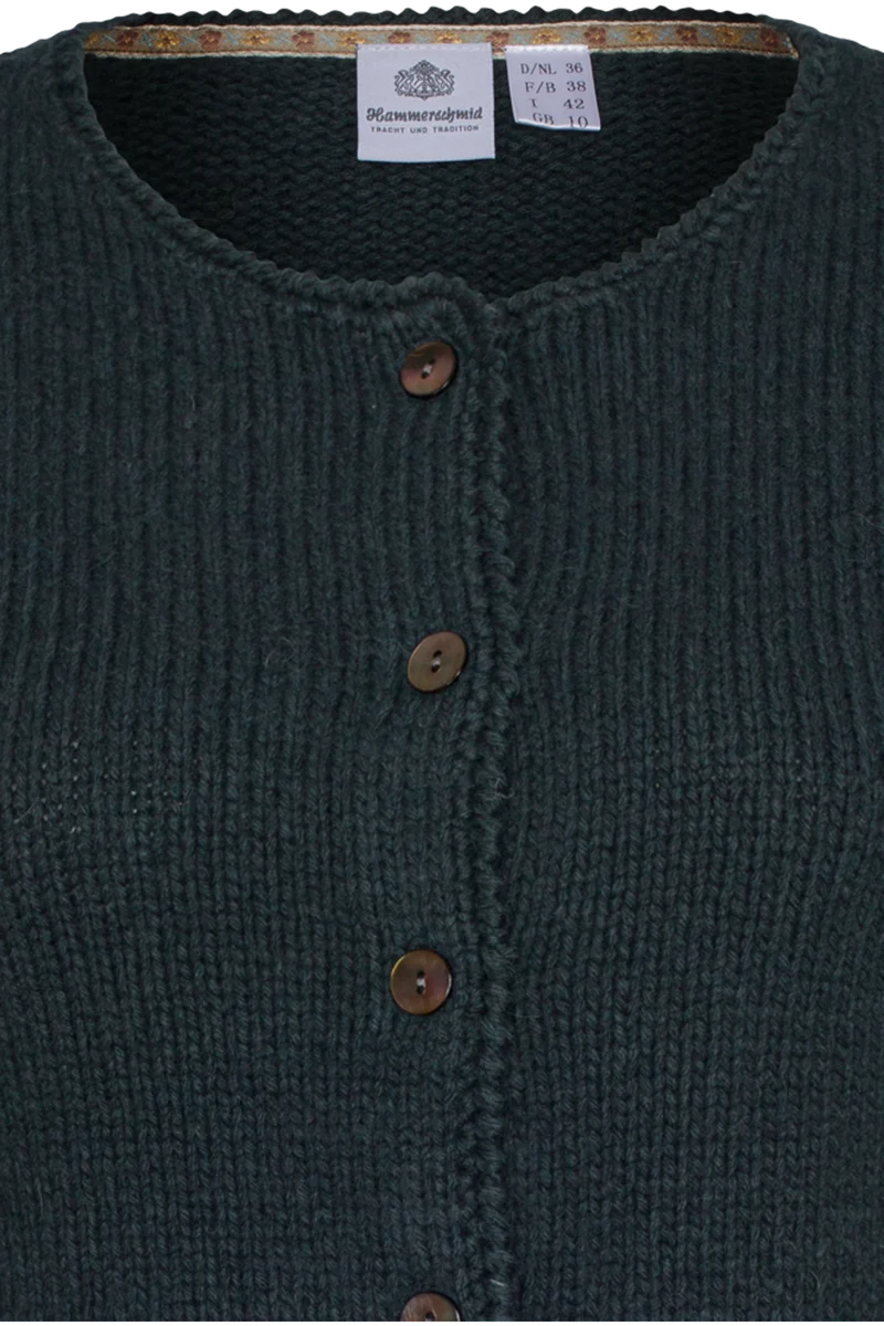 Damen Strickjacke mit Wolle - blau