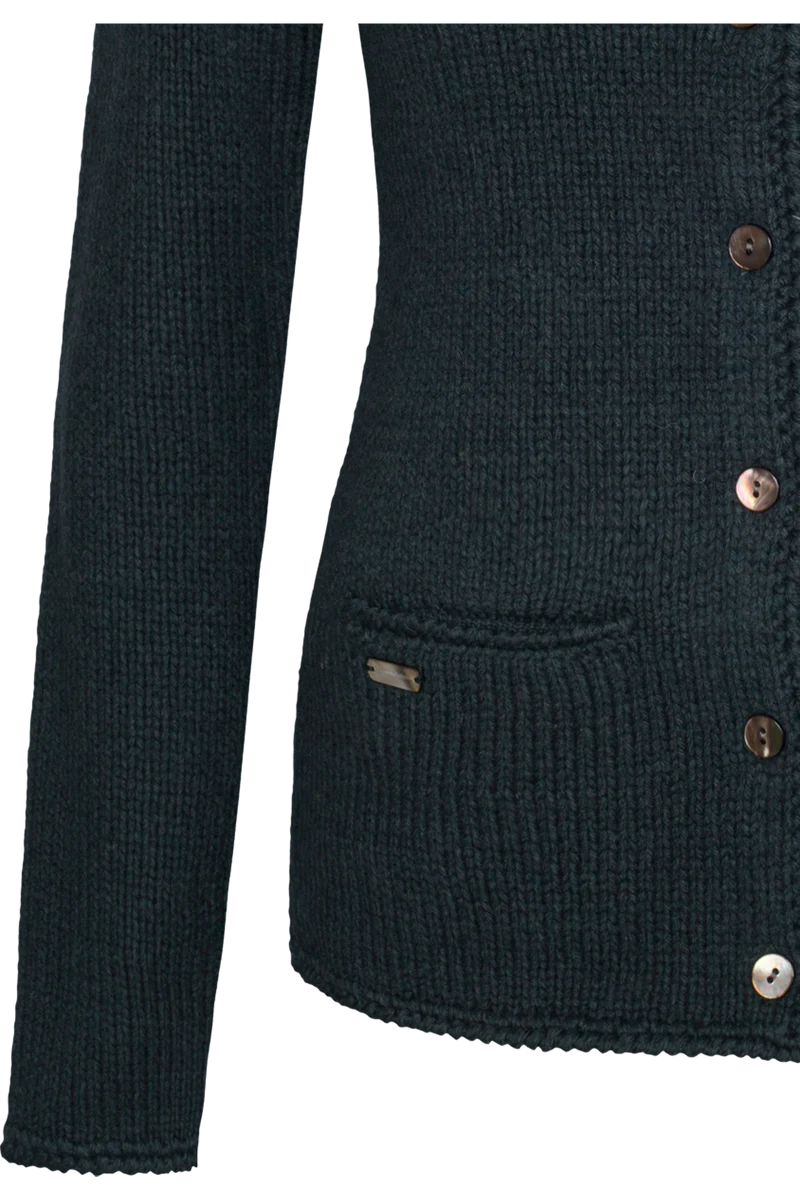 Damen Strickjacke mit Wolle - blau