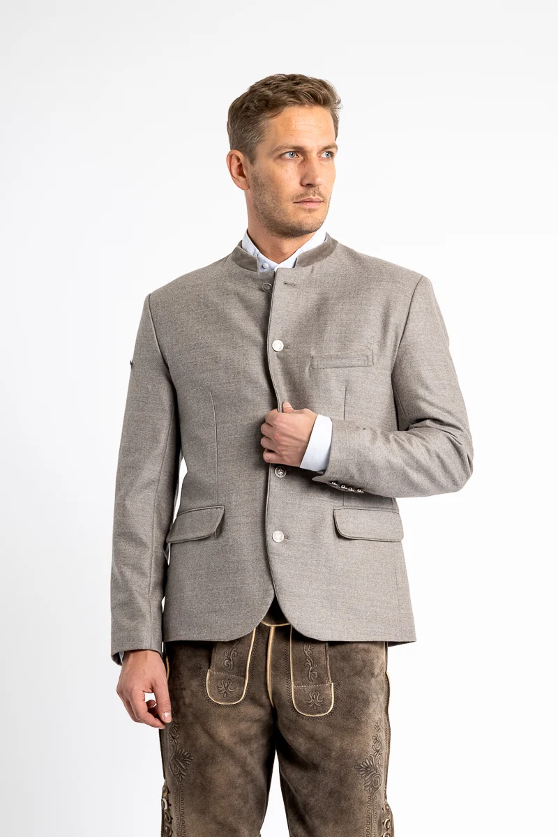 Almliebe Trachtenjanker Strizzi Taupe