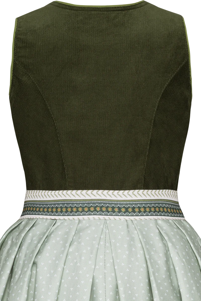 Kinderdirndl mit Cordoberteil - grün