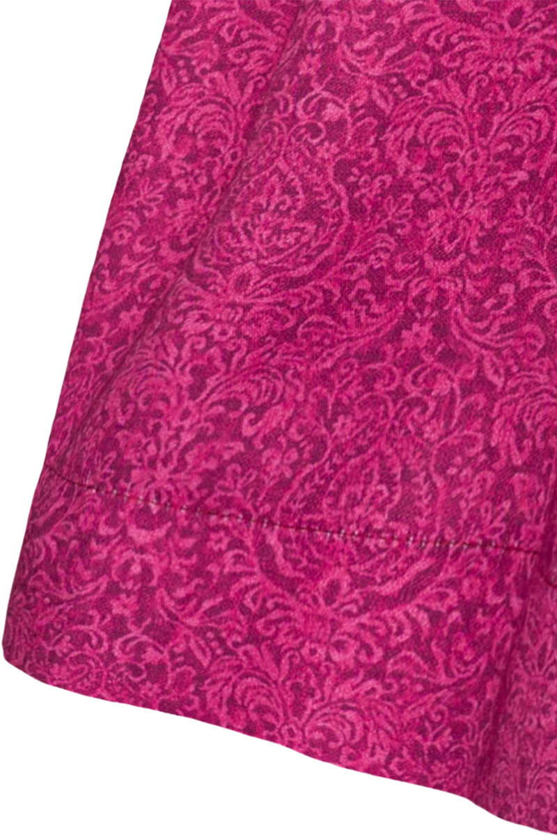 Baumwoll-Kinderdirndl gemustert mit Bluse - pink