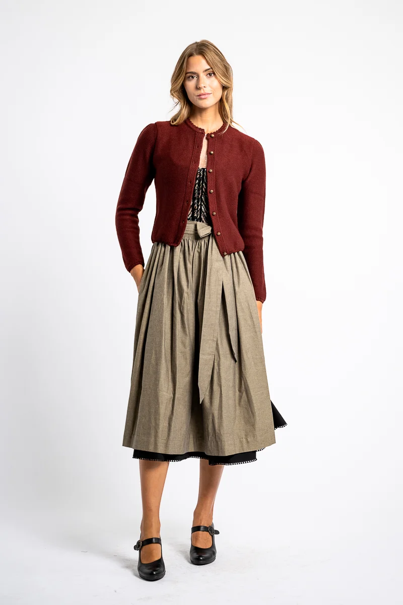 Gottseidank Strickjacke Mirl ochsenblut