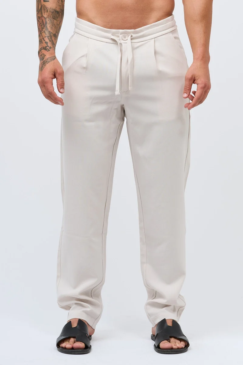TWIN SET TROUSER - ECRU