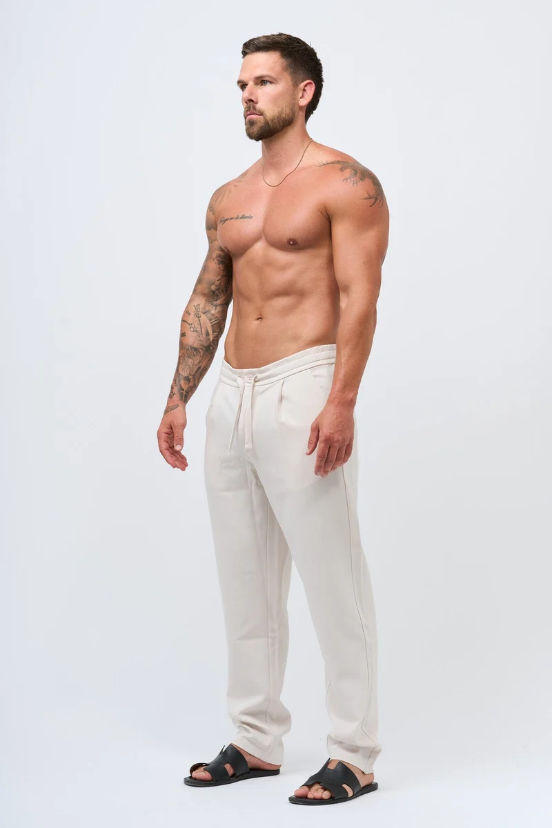 TWIN SET TROUSER - ECRU