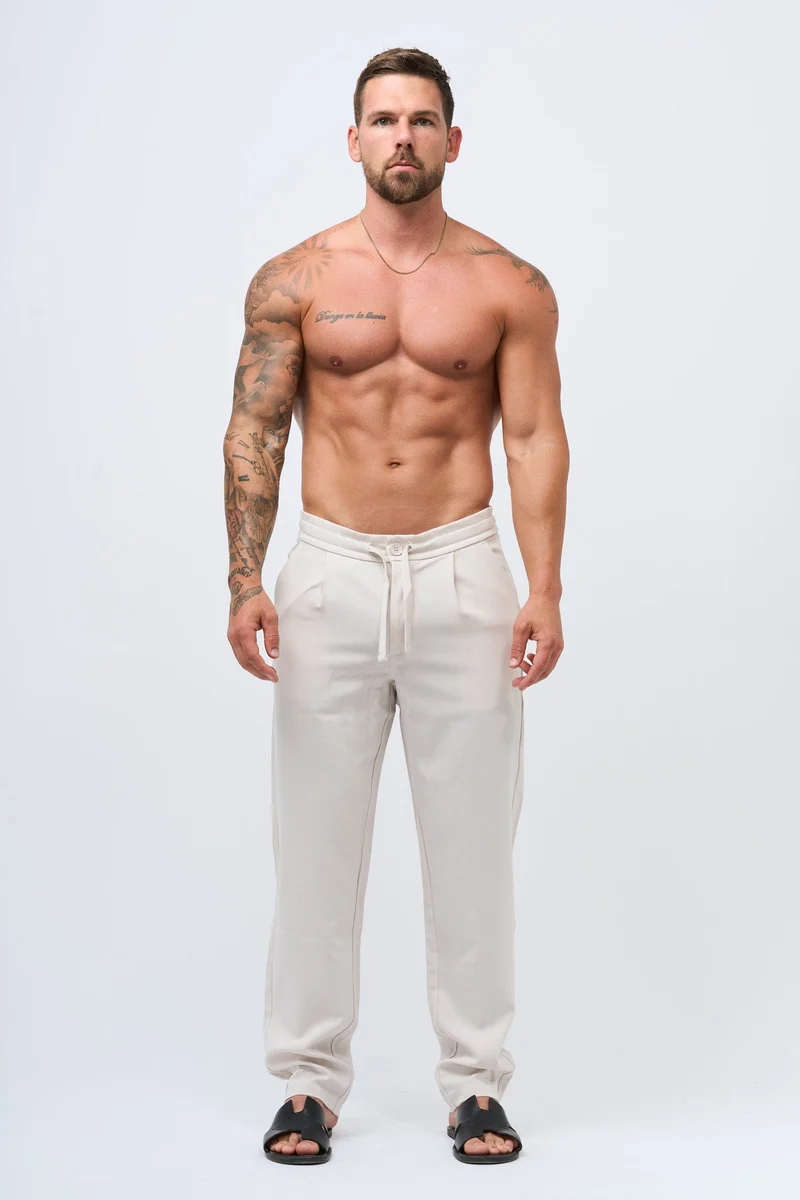 TWIN SET TROUSER - ECRU