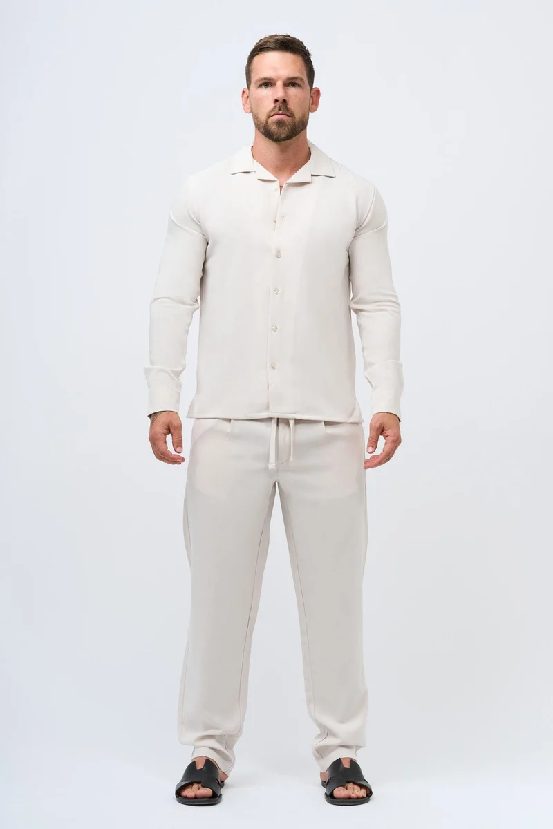 TWIN SET SHIRT - ECRU