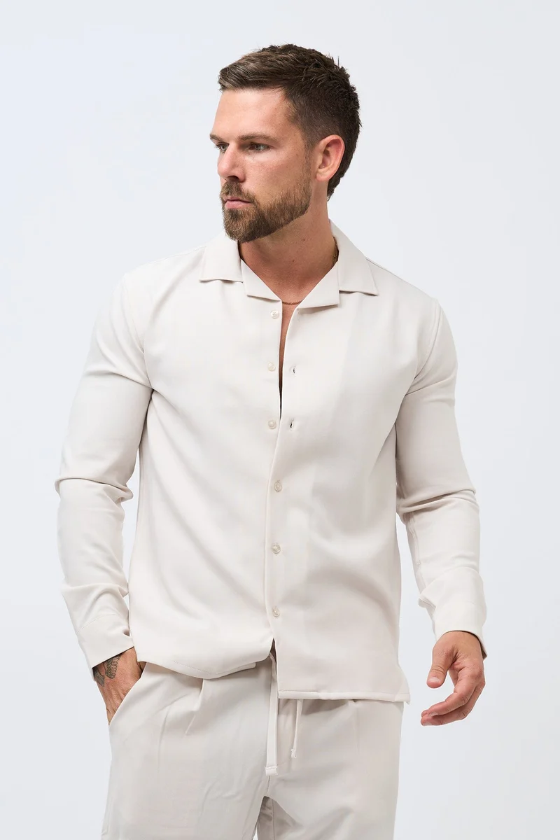 TWIN SET SHIRT - ECRU