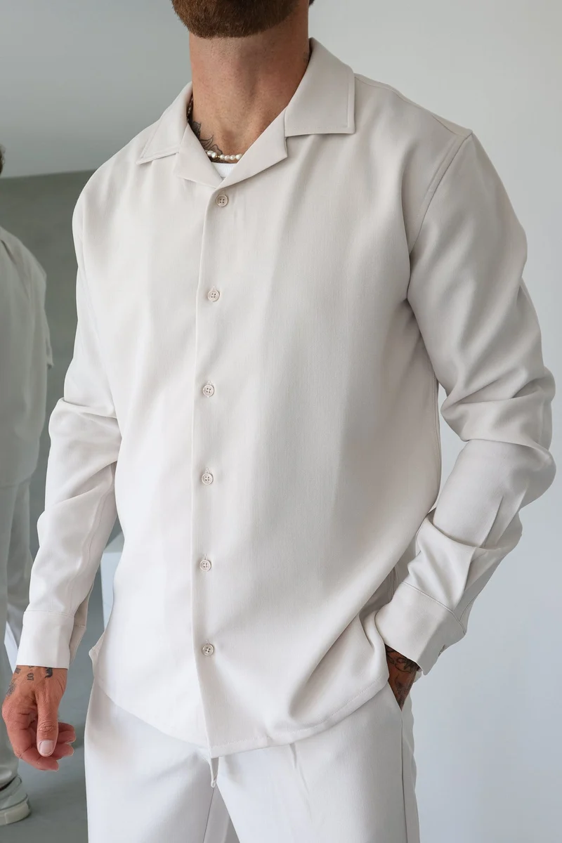 TWIN SET SHIRT - ECRU