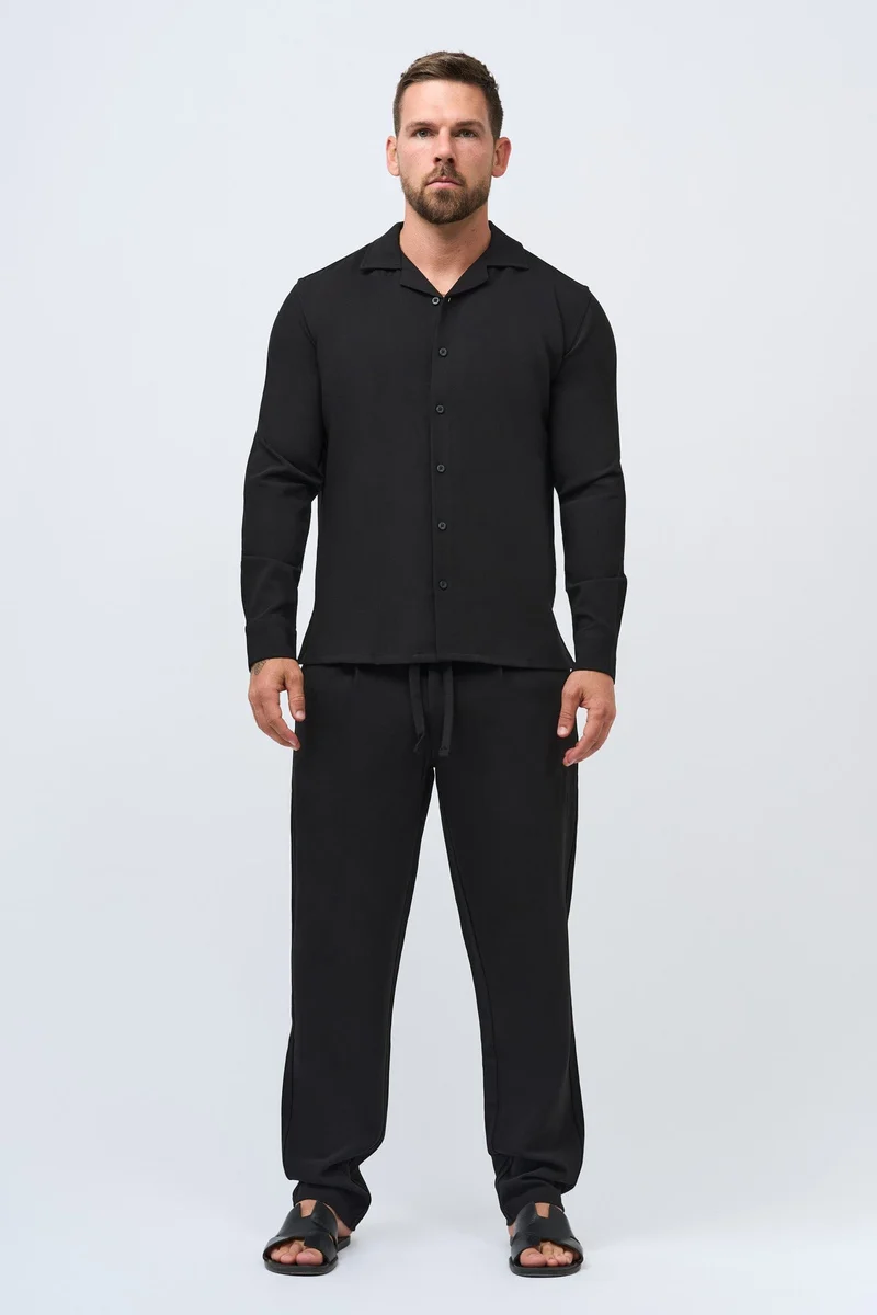 TWIN SET SHIRT - BLACK