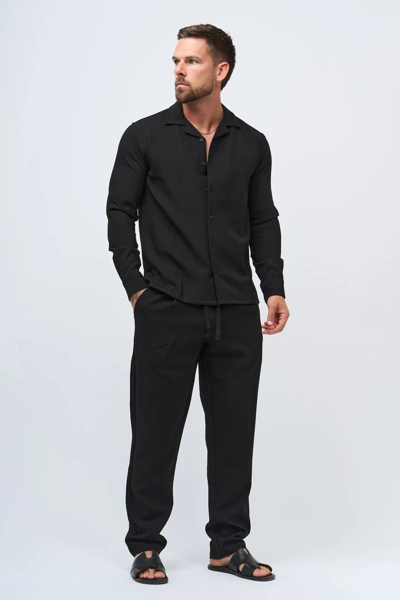 TWIN SET SHIRT - BLACK