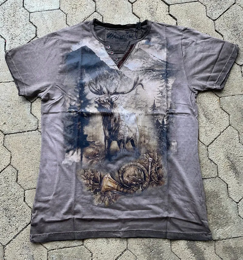 Herrenshirt, Trachten Shirt, HangOwear, Dietrich Hirsch