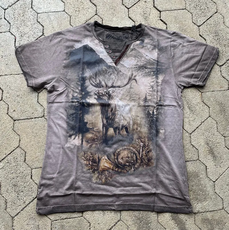 Herrenshirt, Trachten Shirt, HangOwear, Dietrich Hirsch