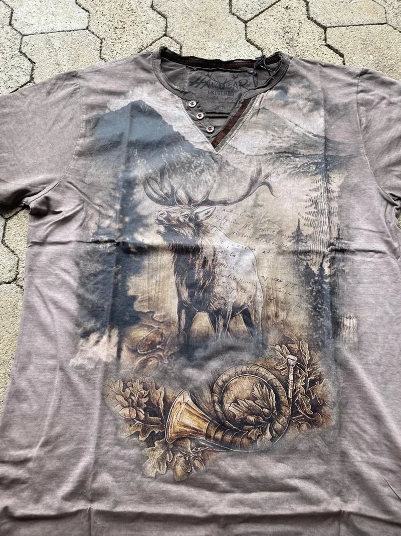 Herrenshirt, Trachten Shirt, HangOwear, Dietrich Hirsch