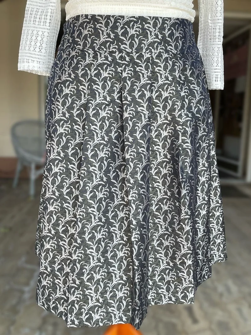 Trachten Rock Midi 60 cm, Emma, grün silber, Spieth & Wensky