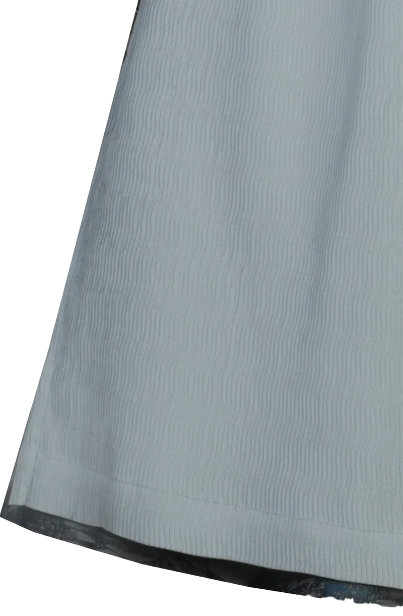 Midi-Dirndl mit Samtoberteil und Blumenmuster - denim cloud